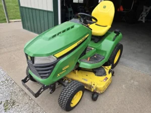 26HP JOHN DEERE MOWER, 54″ DECK, POWER STEERING
